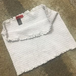 Hot Kiss white Tube Top